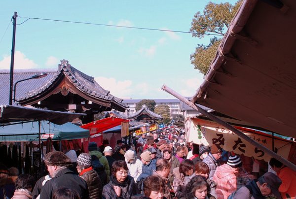 Kobo-san flea market at Toji temple, Kyoto